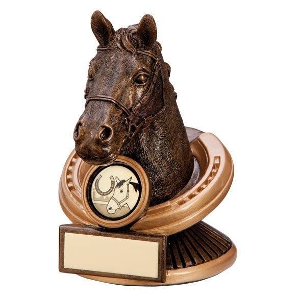 Equestrian Horse Head Award Endurance Trophy