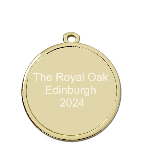 Music Medal Antique Gold 4.5cm