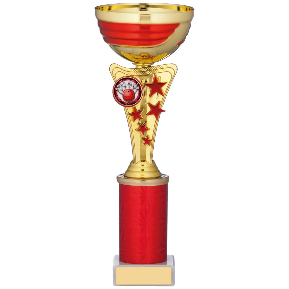 Trophy Cup Gold and Red Cone