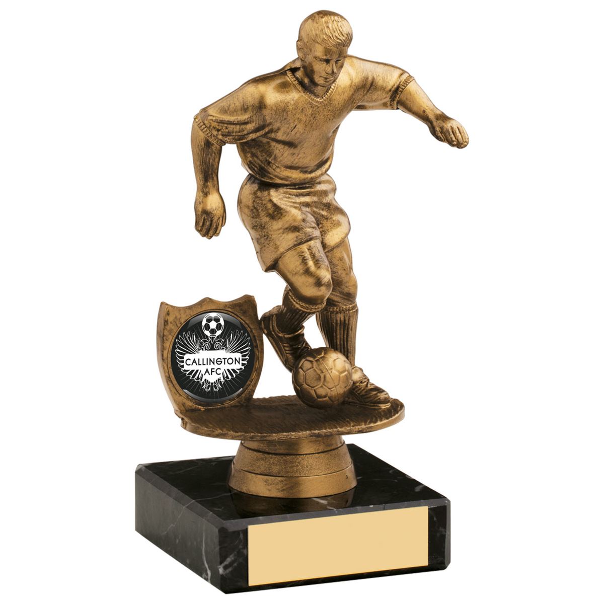 Mens Gold Football Player Trophy Award