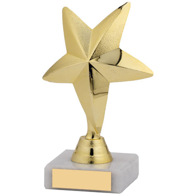 Golden Star Award 3D Star Figure Trophy