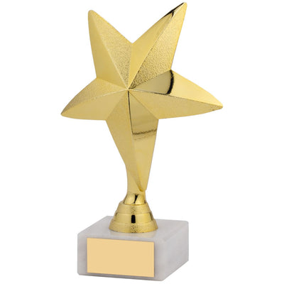 Golden Star Award 3D Star Figure Trophy