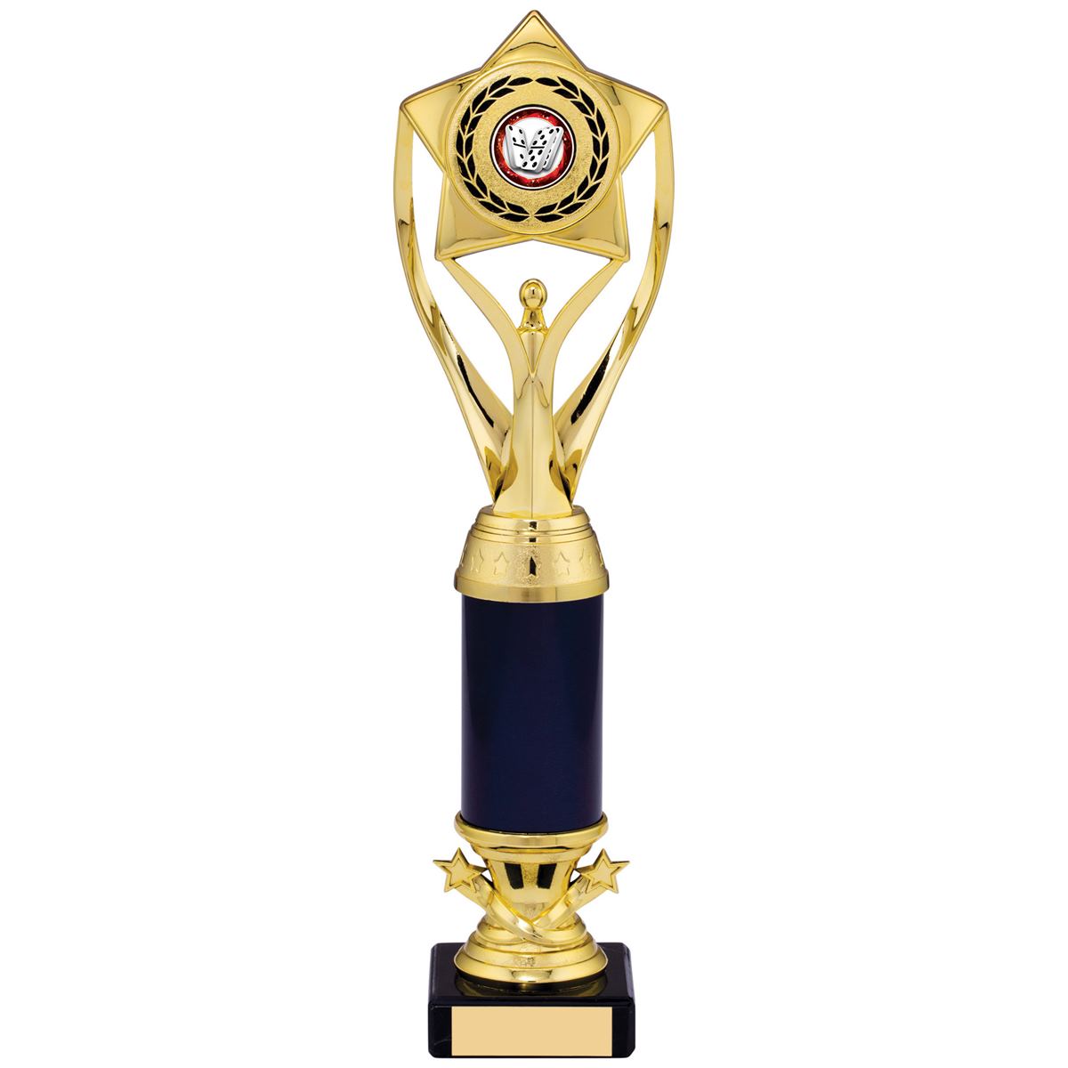 Victory Figure Tower Trophy in Gold and Black - D Size