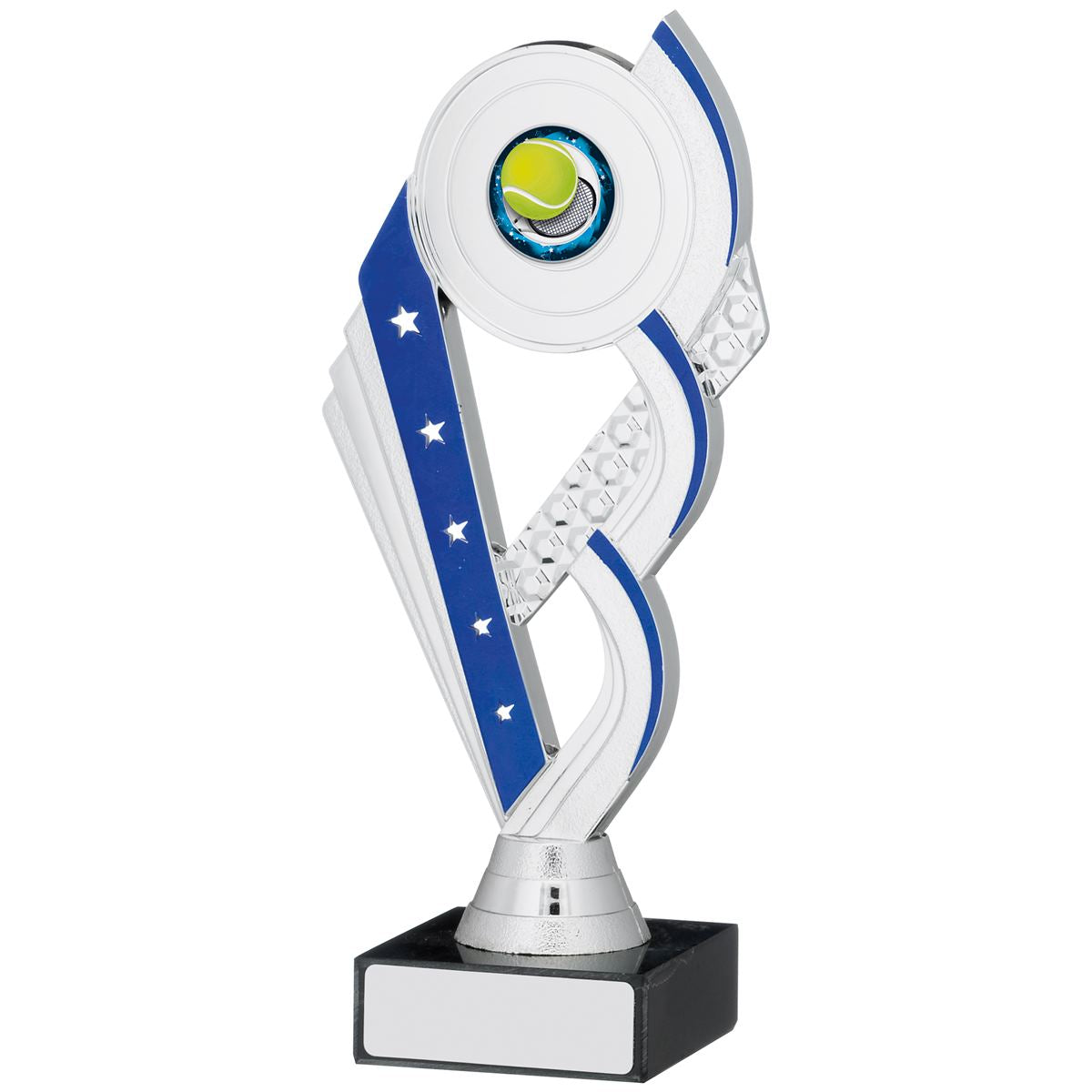 Multi Award Silver and Blue Trophy