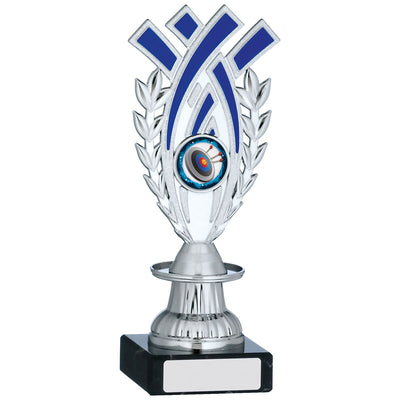 Multi Sport Silver and Blue Laurel Trophy