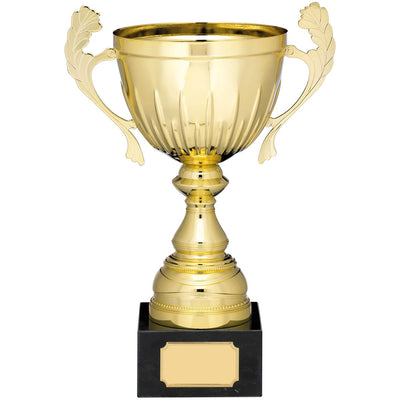 Gold Trophy Cup with Handles - E Size