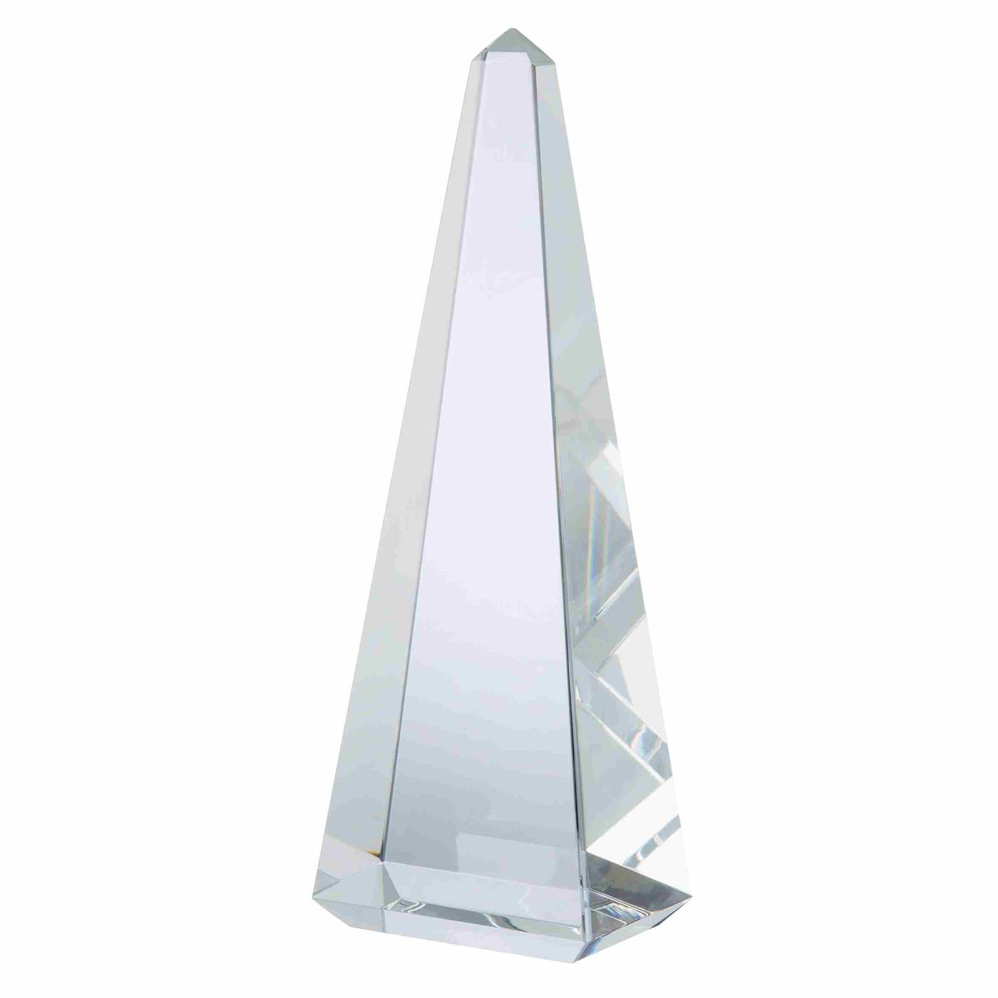 Clear Pyramid Optical Crystal Award Trophy