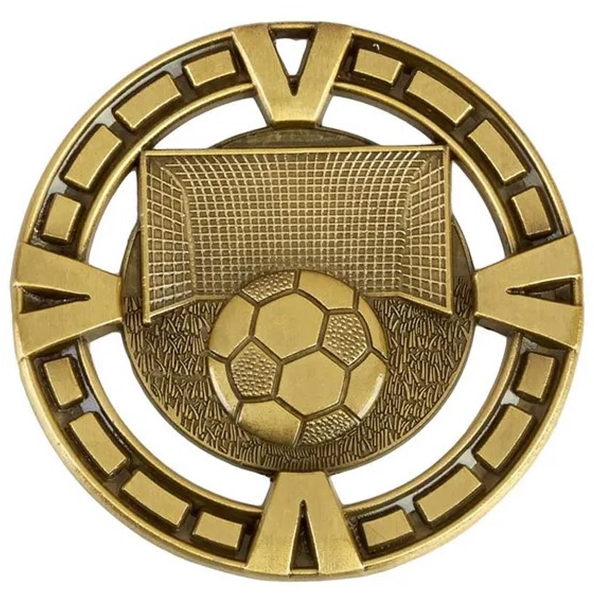 Varsity Football Medal Ball and Goal 6.5cm