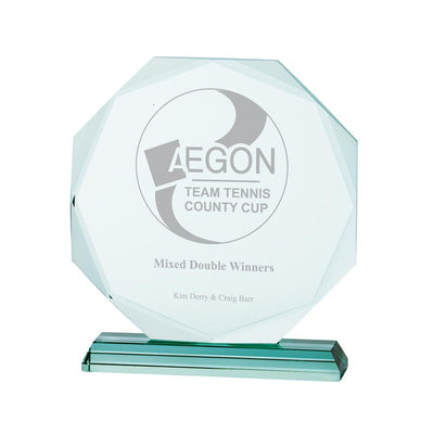 Aspire Jade Glass Crystal Award Corporate Trophy