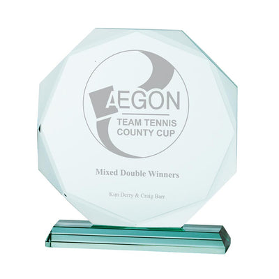 Aspire Jade Glass Crystal Award Corporate Trophy