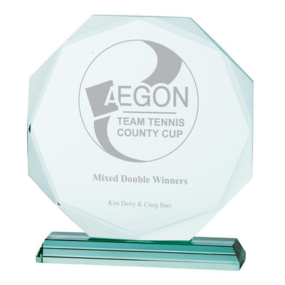 Aspire Jade Glass Crystal Award Corporate Trophy