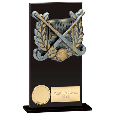 Euphoria Field Hockey Hero Glass Award Jet Black