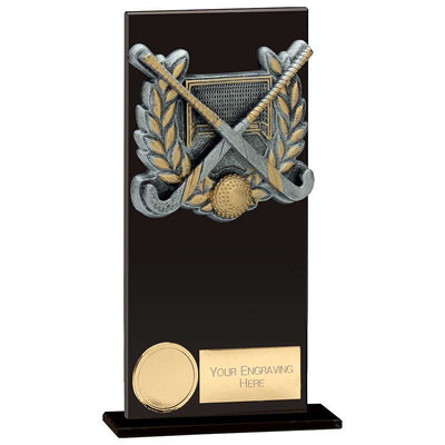 Euphoria Field Hockey Hero Glass Award Jet Black