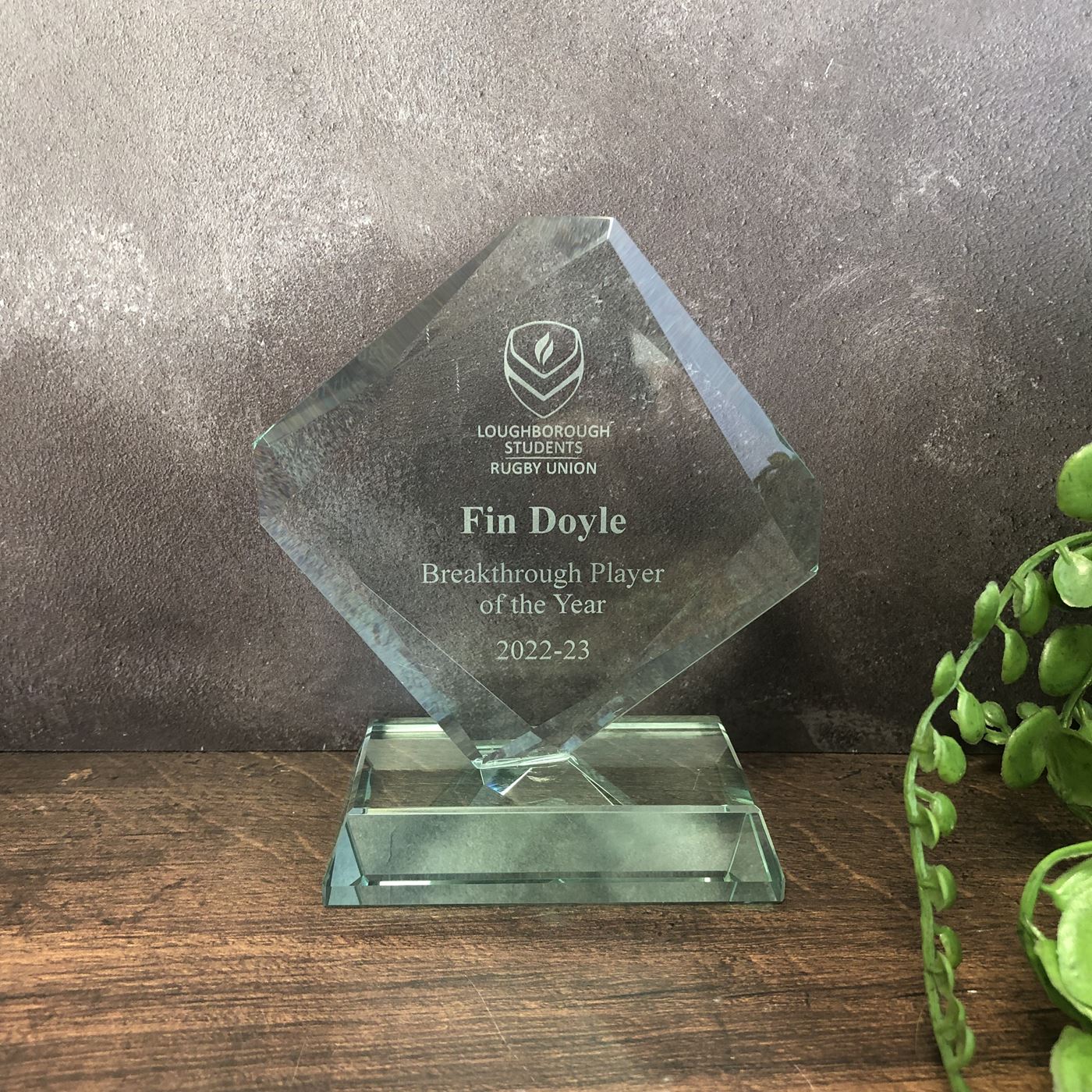 Accord Jade Crystal Diamond Award Trophy