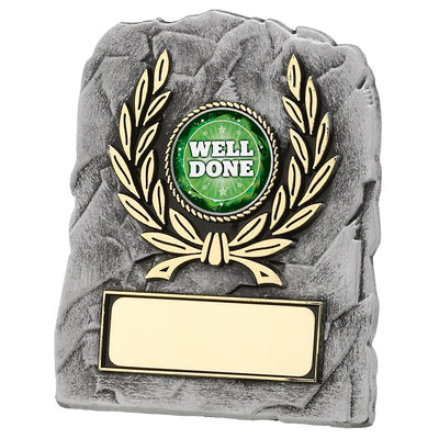 Presentation Plaque Stone Effect with Gold Laurel