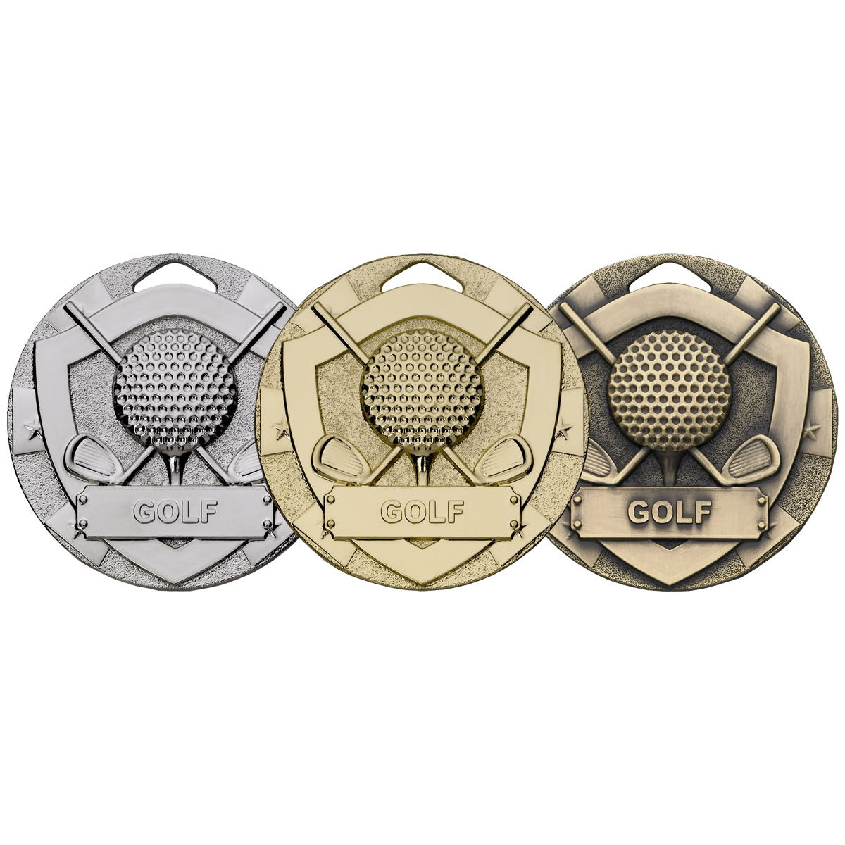 Golf Medal Ball & Clubs - 50mm