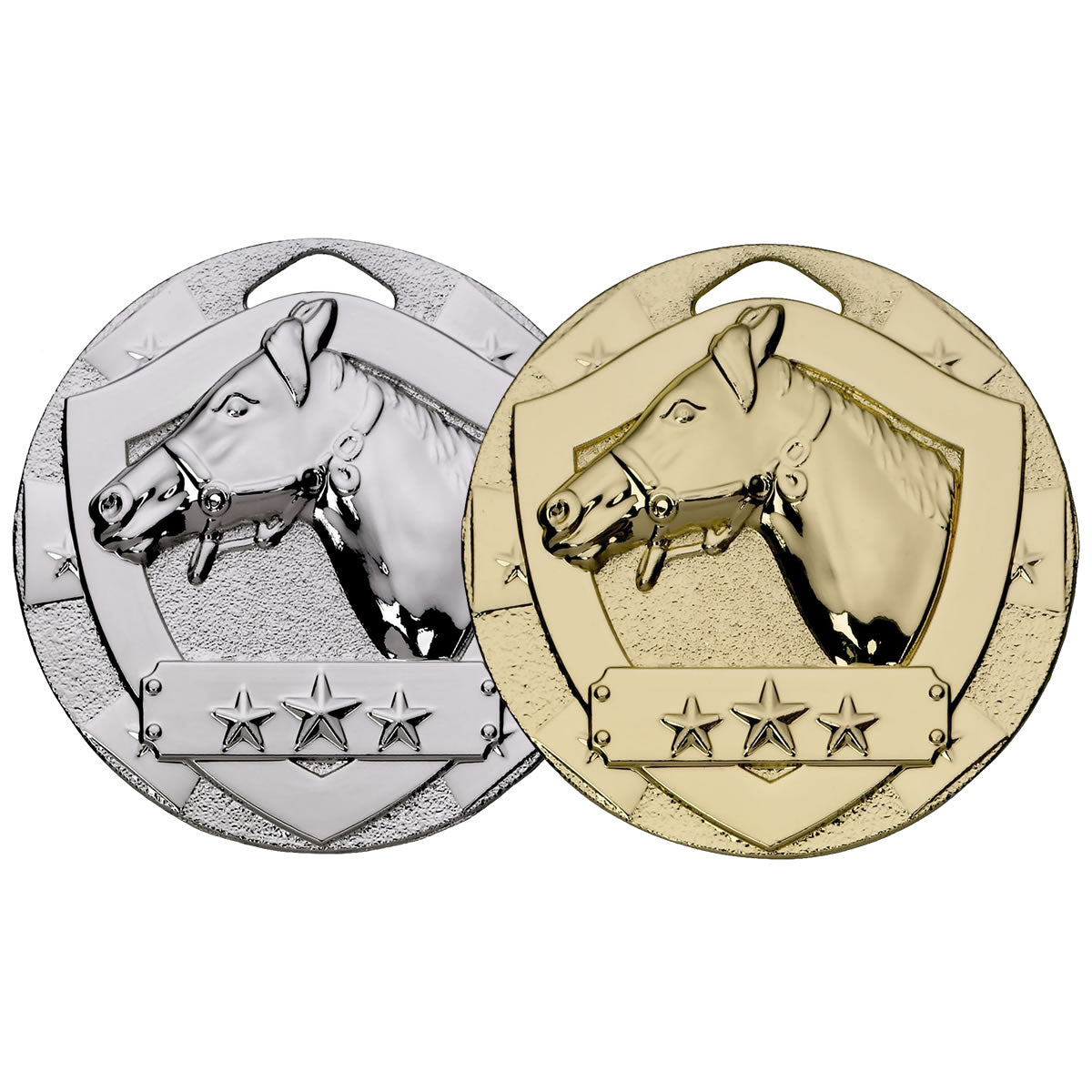 Equestrian Mini Shield Medal - 50mm