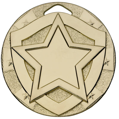 Star Mini Shield Medal - 50mm