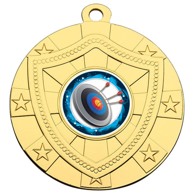Shield Medal with Stars - Gold