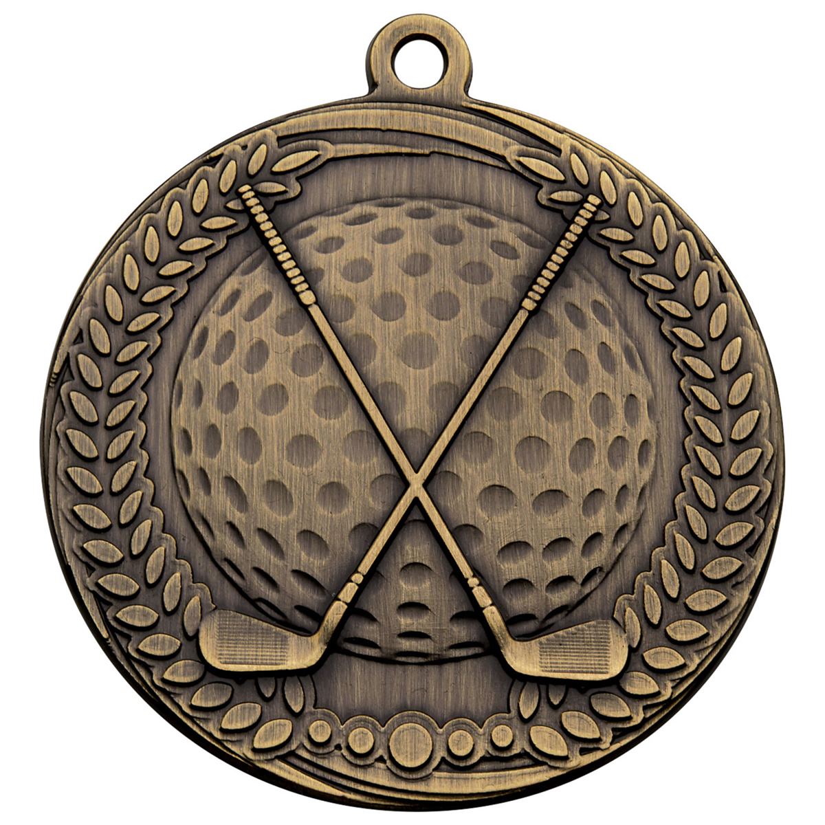 Golf Medal Laurel Design - Bronze