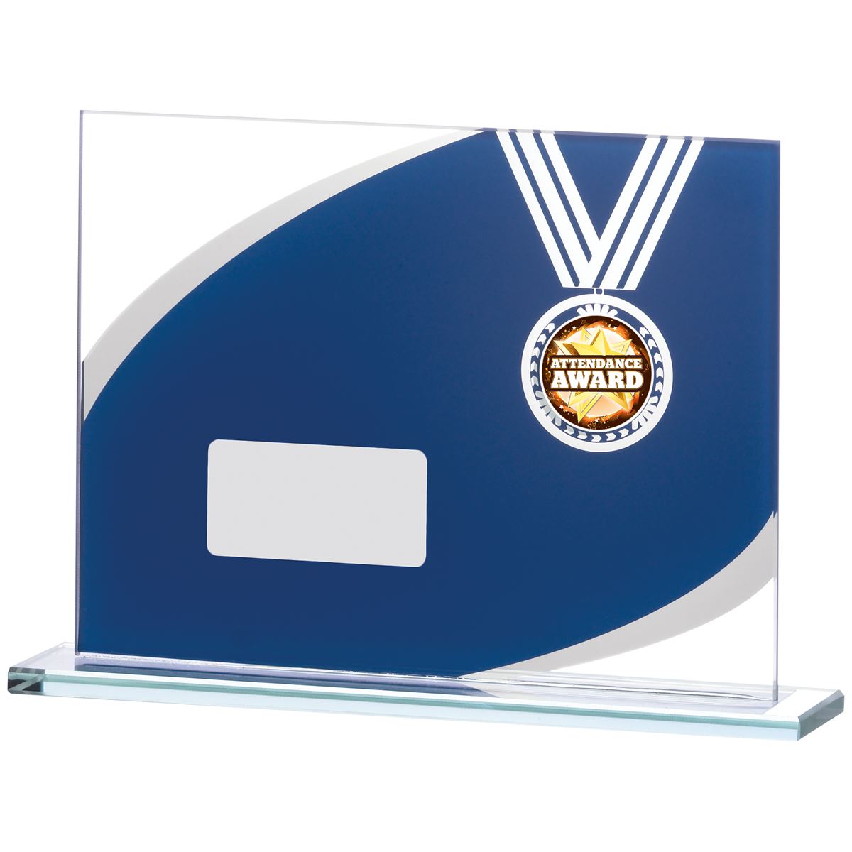 Blue Mirror Landscape Glass Award - A Size