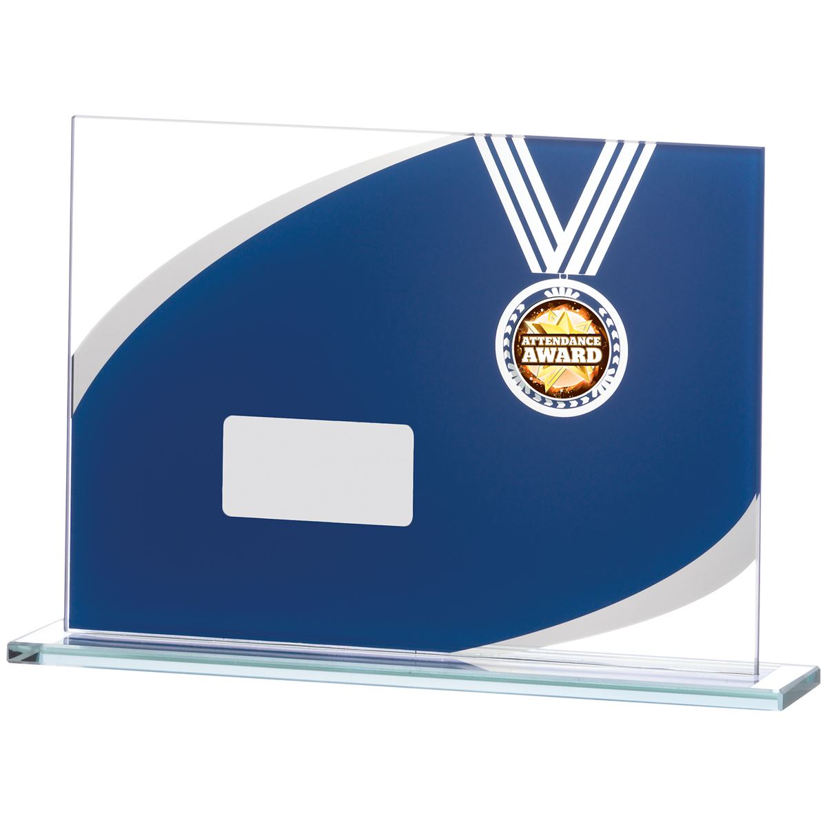 Blue Mirror Landscape Glass Award - B Size