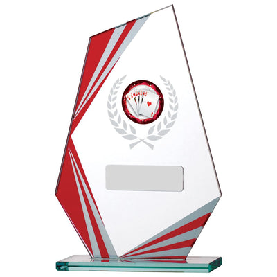 Multisport Coloured Glass Award with Mirror Edge