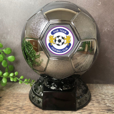 Elite Football Trophy Award - Add your Logo or Club Badge