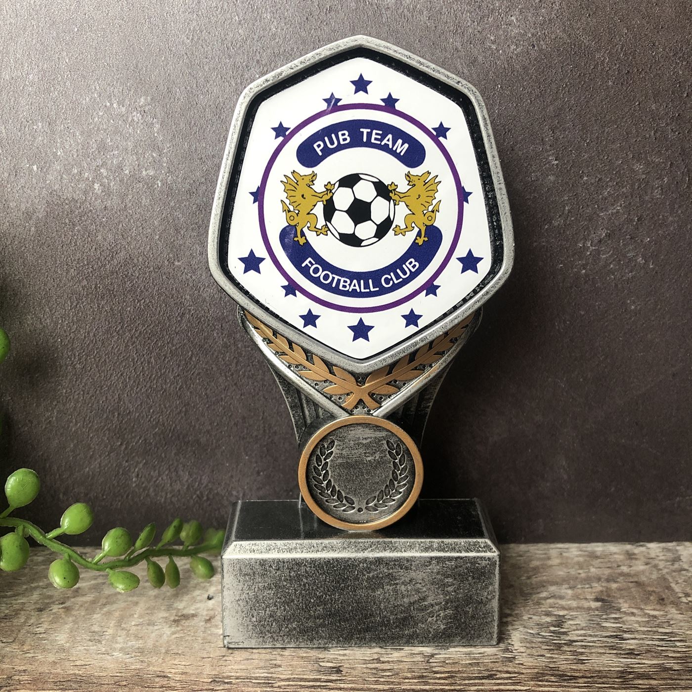 Falcon Personalised Award Trophy - Add your Logo or Club Badge