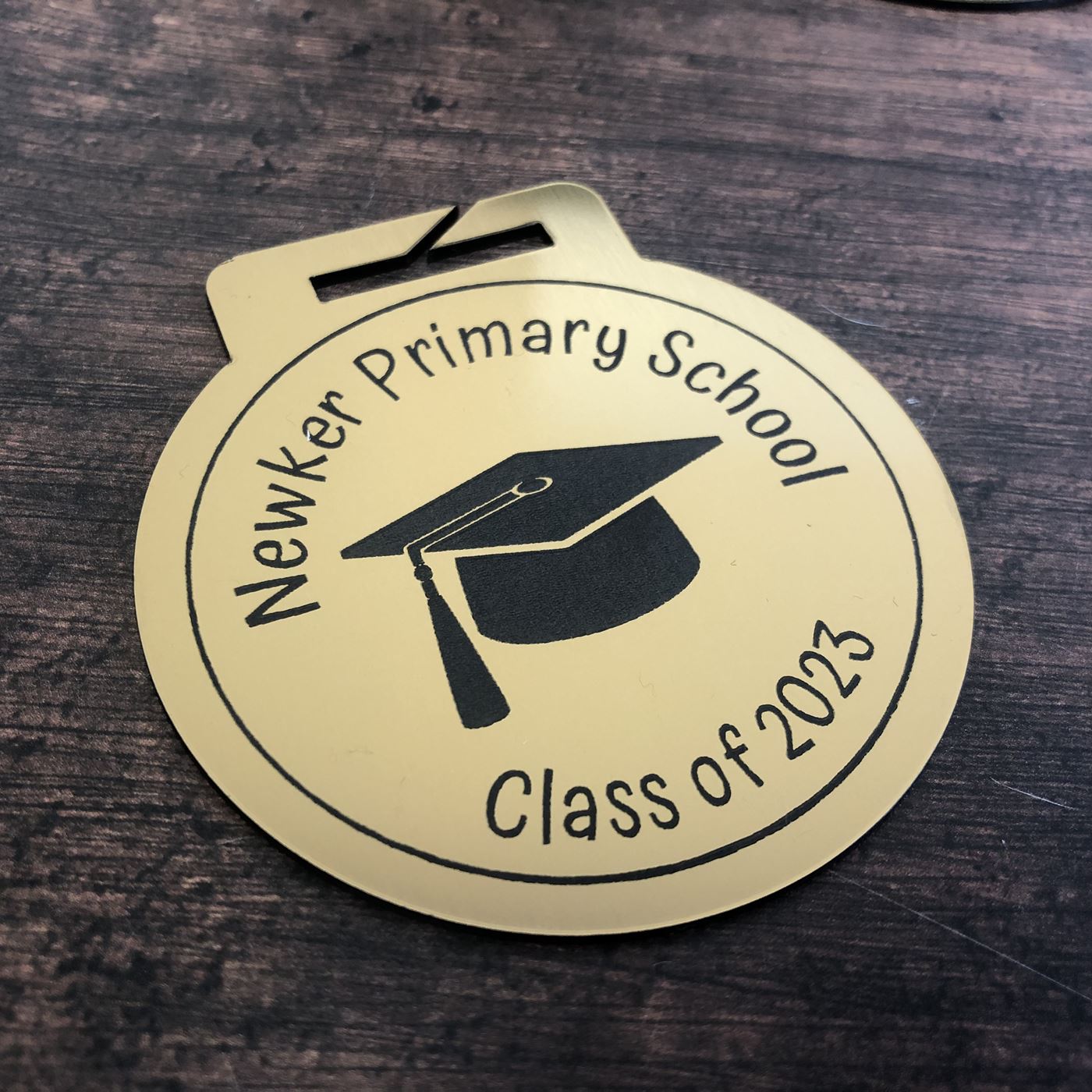 Personalised Acrylic Medal - in Gold or Silver