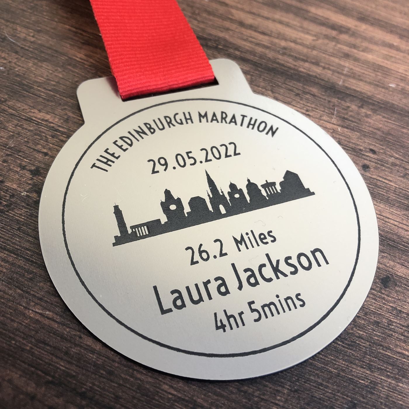 Personalised Acrylic Medal - in Gold or Silver