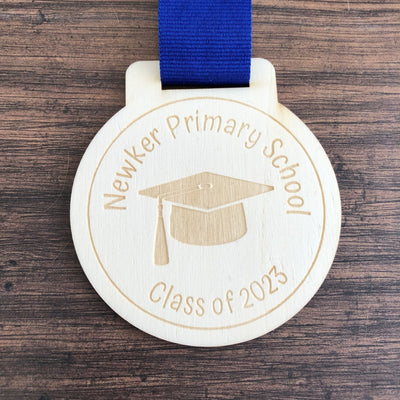 Personalised Graduation Wooden Medal