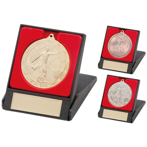 Impulse Figure Football Medal & Box