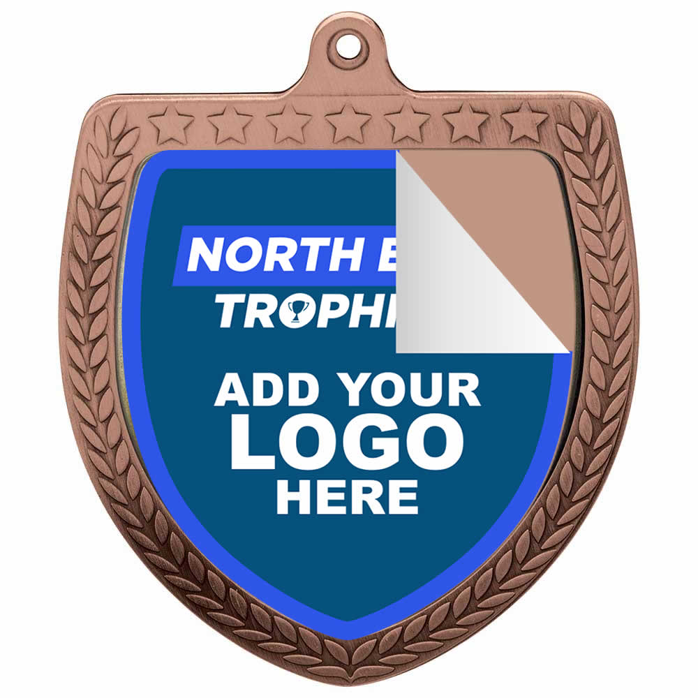 Bespoke Custom Logo Cobra Shield Medal - 7.5cm - MINIMUM ORDER 10 PIECES