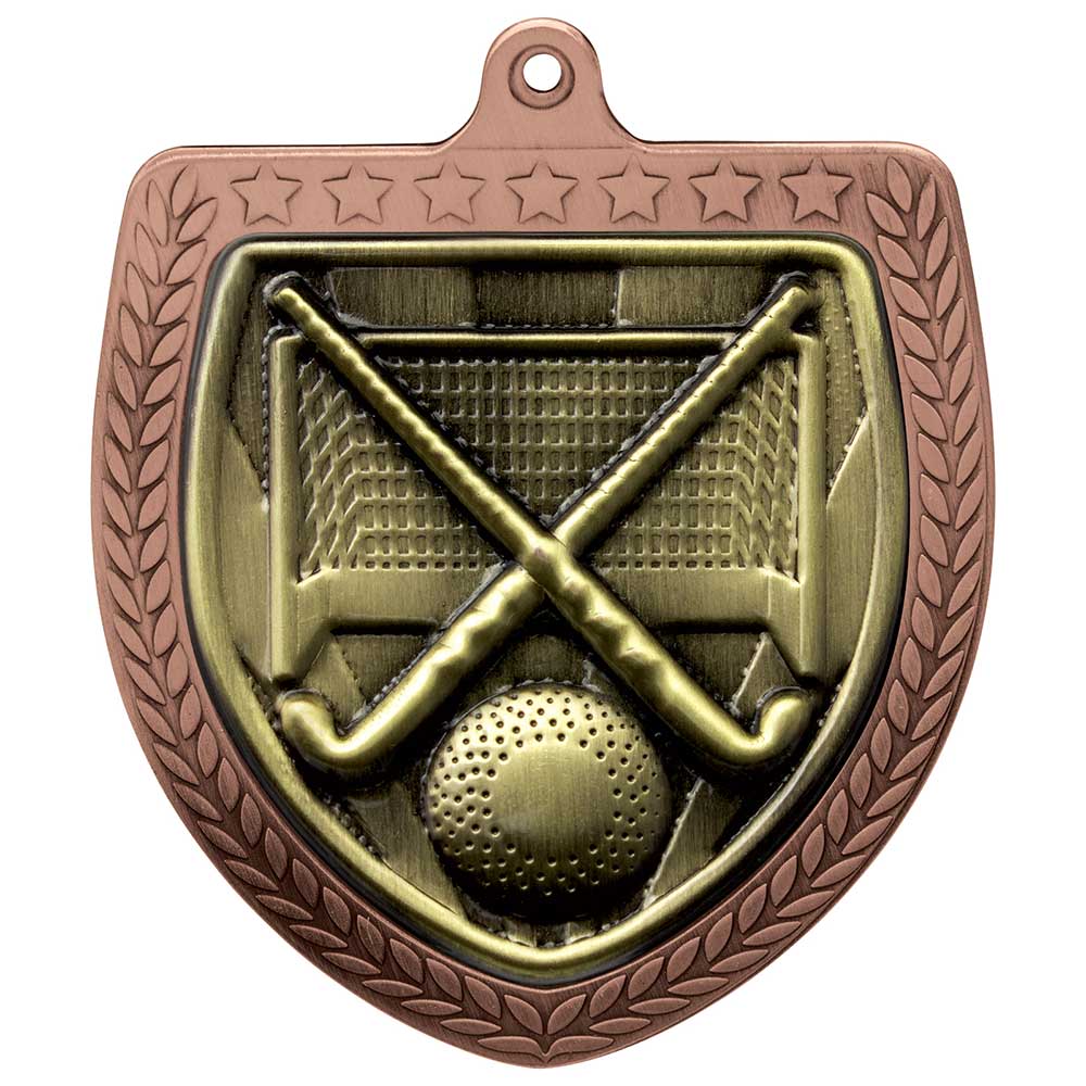 Cobra Field Hockey Shield Medal 7.5cm
