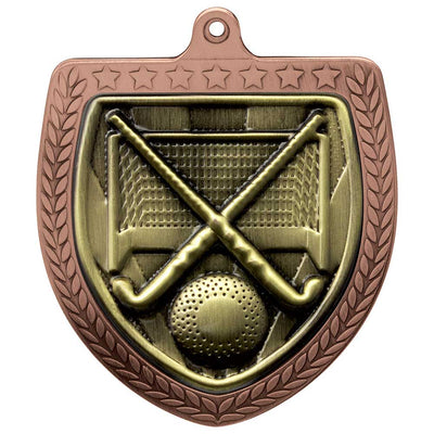 Cobra Field Hockey Shield Medal 7.5cm