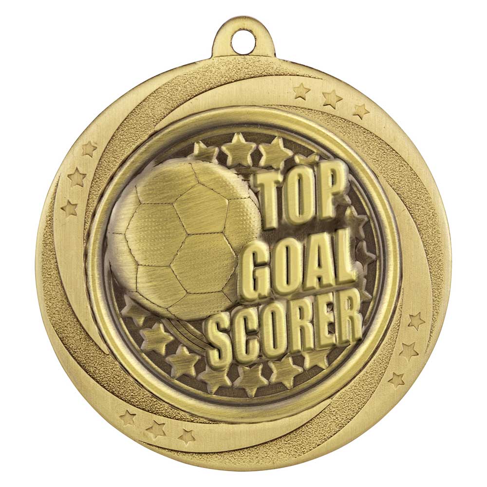 Superstar Top Scorer Football Medal 6cm