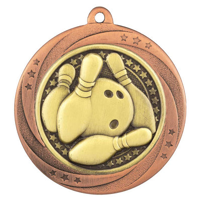 Superstar Ten Pin Bowling Medal 6cm