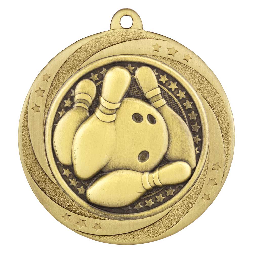 Superstar Ten Pin Bowling Medal 6cm