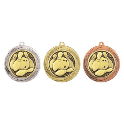 Superstar Ten Pin Bowling Medal 6cm