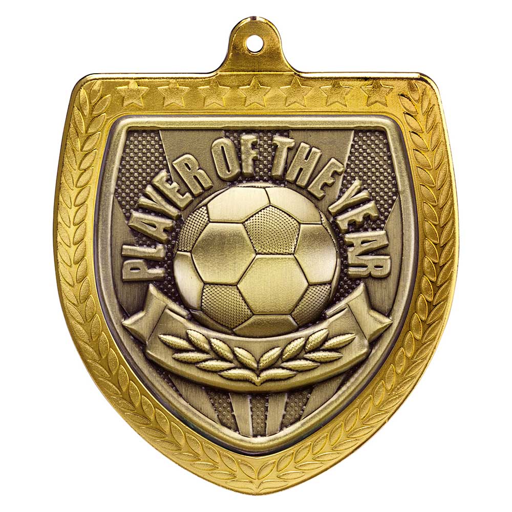 Cobra Player of the Year Shield Football Medal 7.5cm