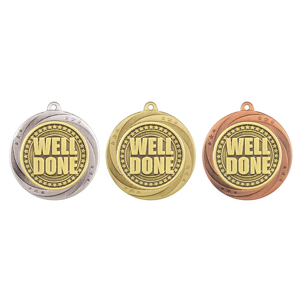 Superstar Well Done Medal 6cm