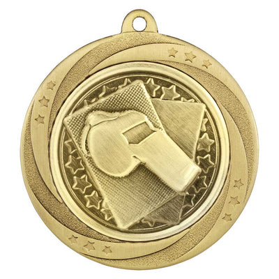Superstar Referee Football Medal 6cm