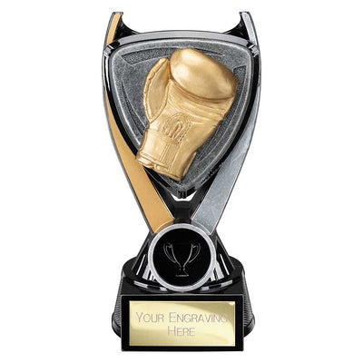Wolverine Boxing Trophy Tower Award Carbon Black And Gold Fusion