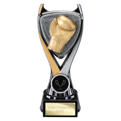 Wolverine Boxing Trophy Tower Award Carbon Black And Gold Fusion
