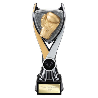 Wolverine Boxing Trophy Tower Award Carbon Black And Gold Fusion