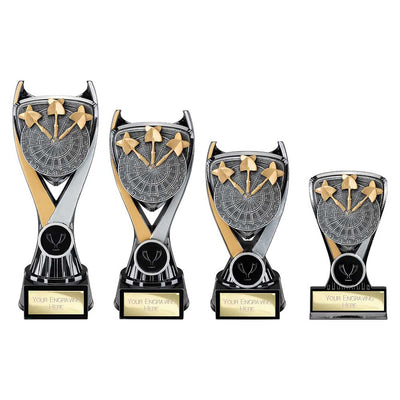 Wolverine Darts Trophy Tower Carbon Black And Gold Fusion