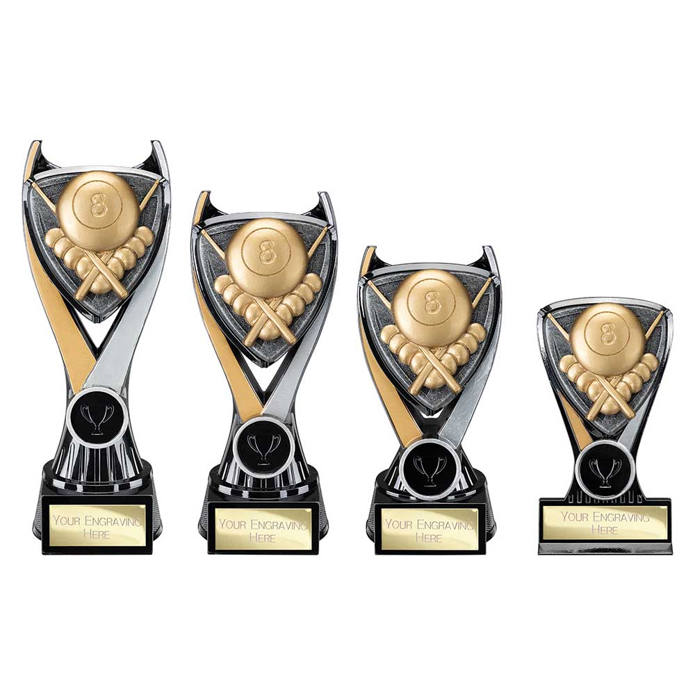 Wolverine Pool Trophy Tower Carbon Black And Gold Fusion