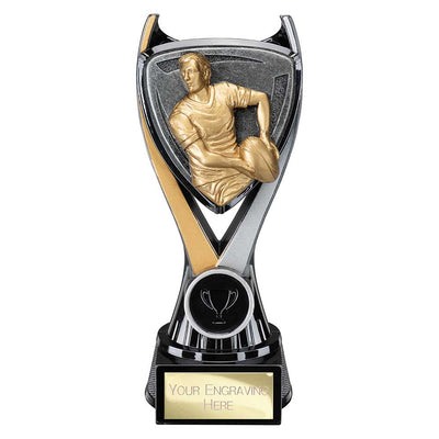 Wolverine Tower Rugby Male Carbon Trophy Award Black And Gold Fusion