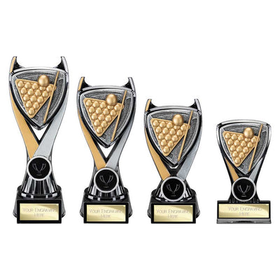 Wolverine Snooker Trophy Tower Carbon Black And Gold Fusion